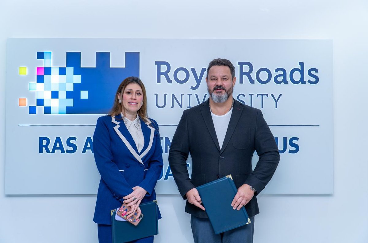 BARZ and Royal Roads University leadership at the Ras Al Khaimah campus